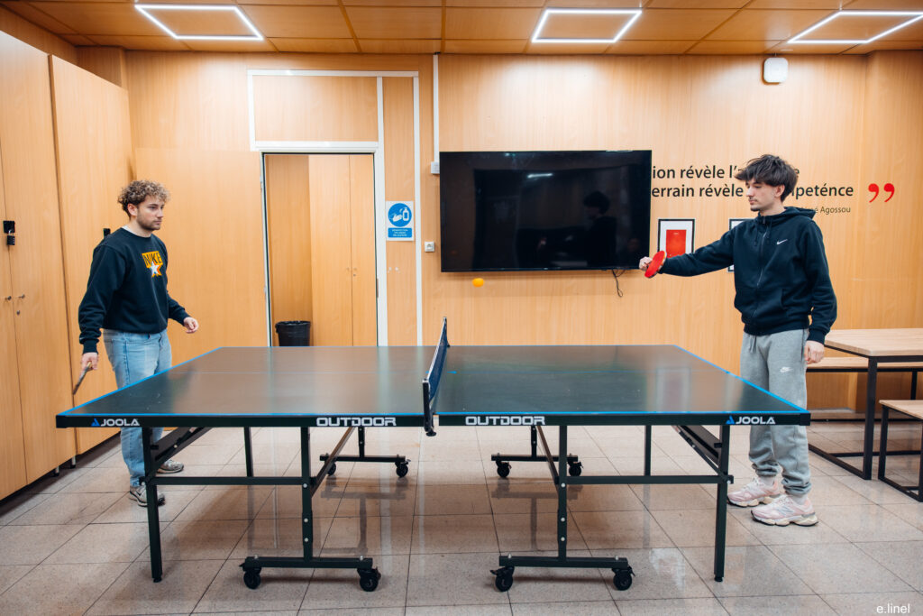 La table de ping-pong